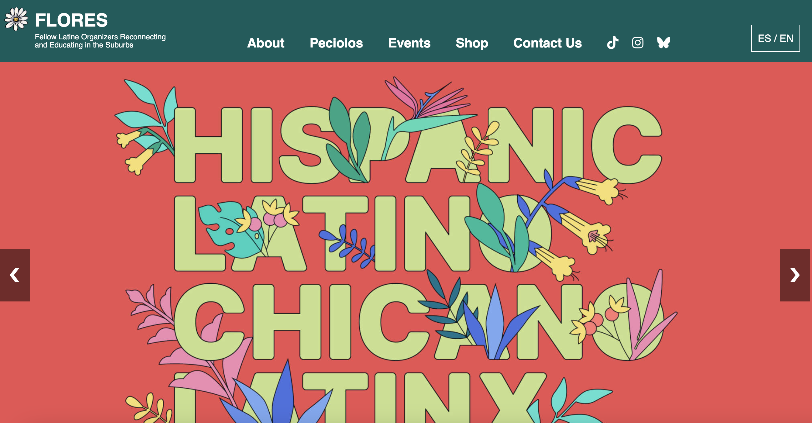 FLORES Committee Website Screenshot